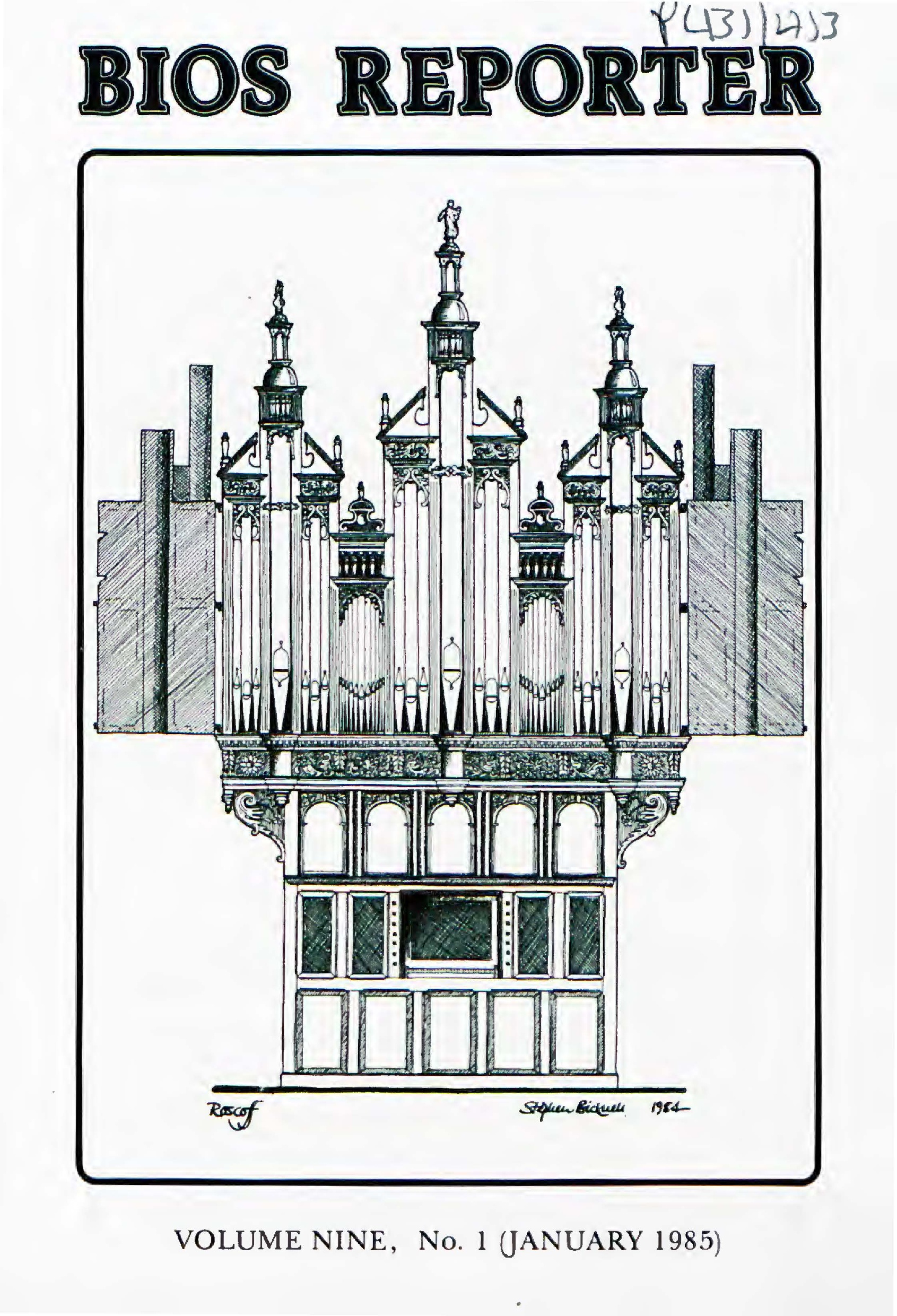 BIOS Reporter – Volume 9, No.1 – January 1985