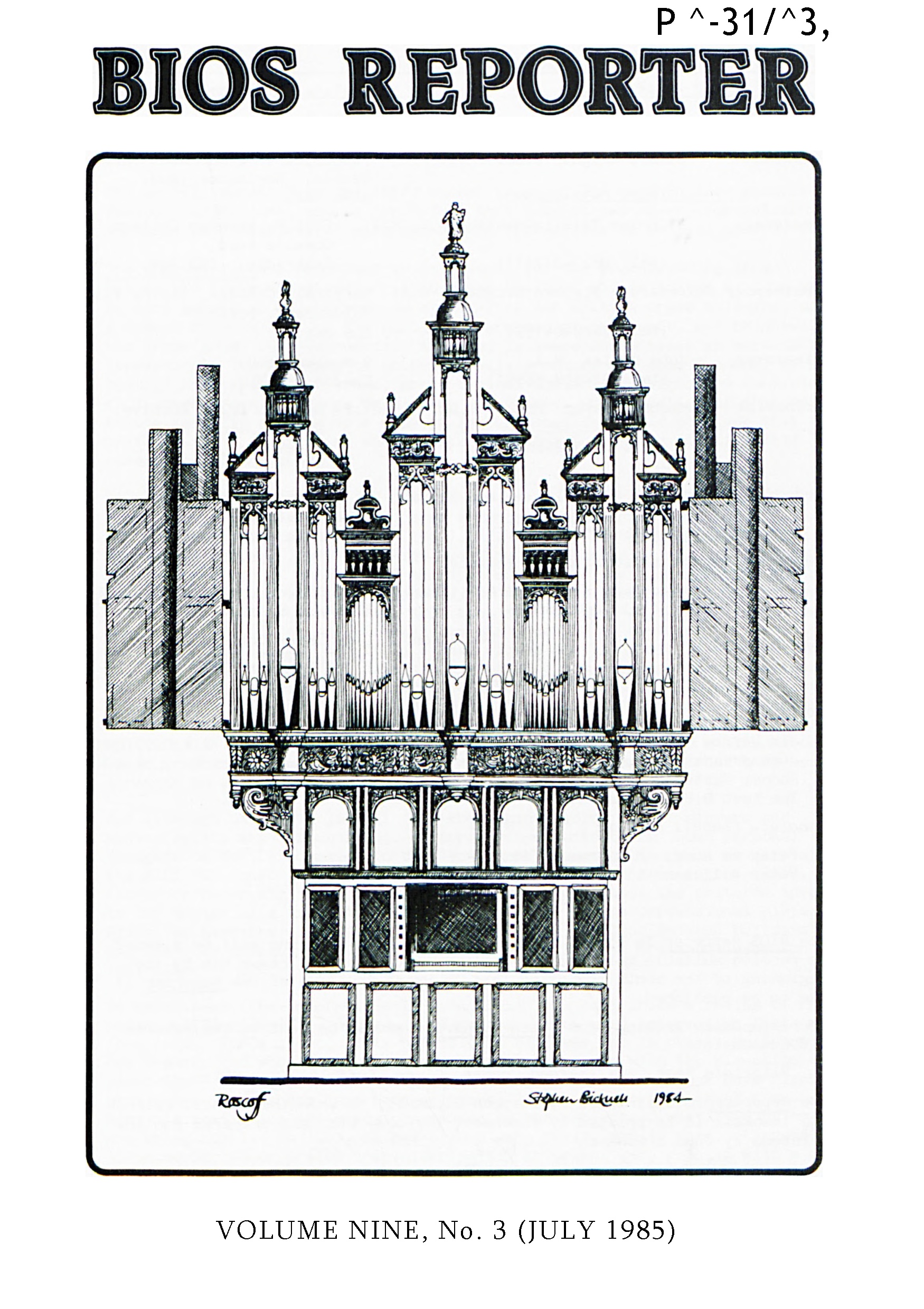 BIOS Reporter – Volume 9, No.3 – July 1985