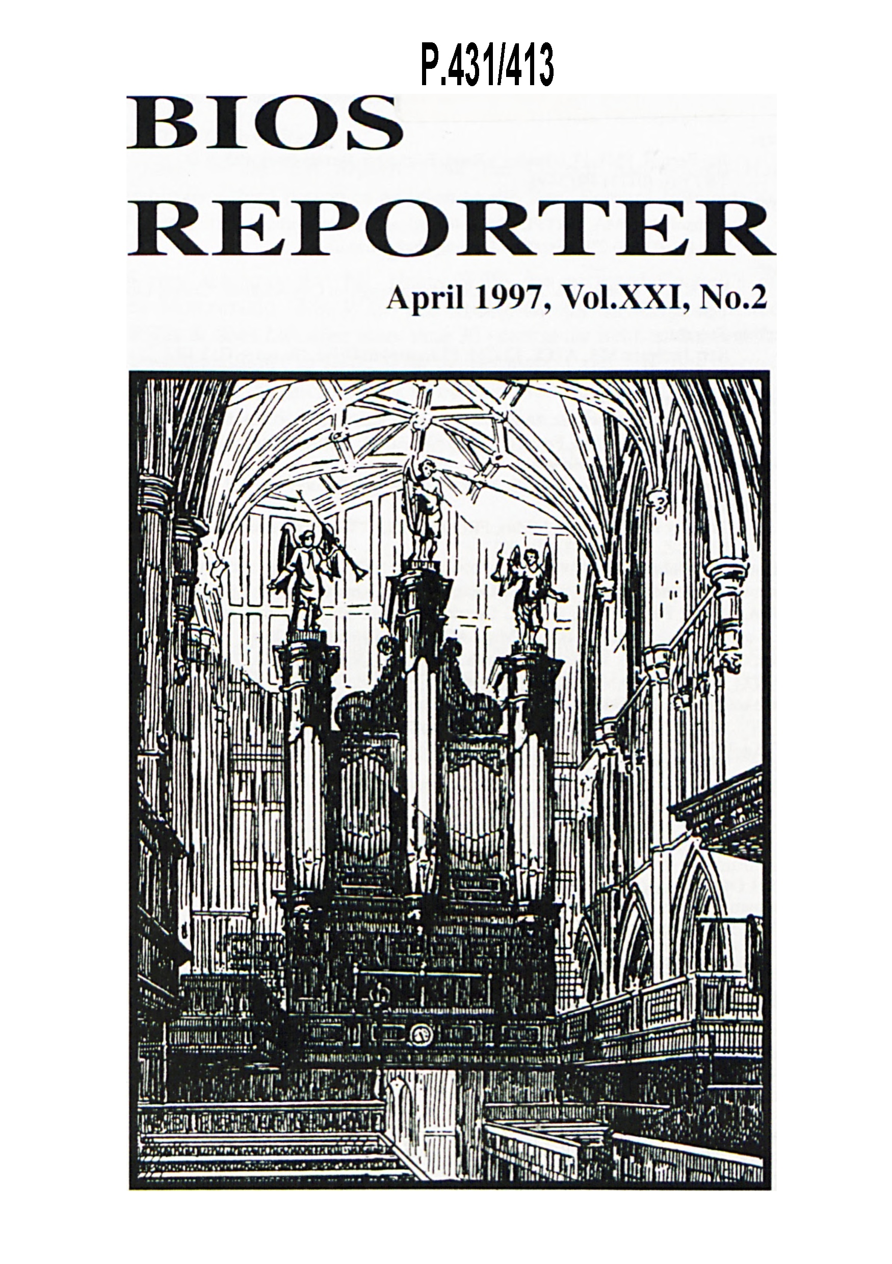 BIOS Reporter – Volume 21, No.2 – April 1997