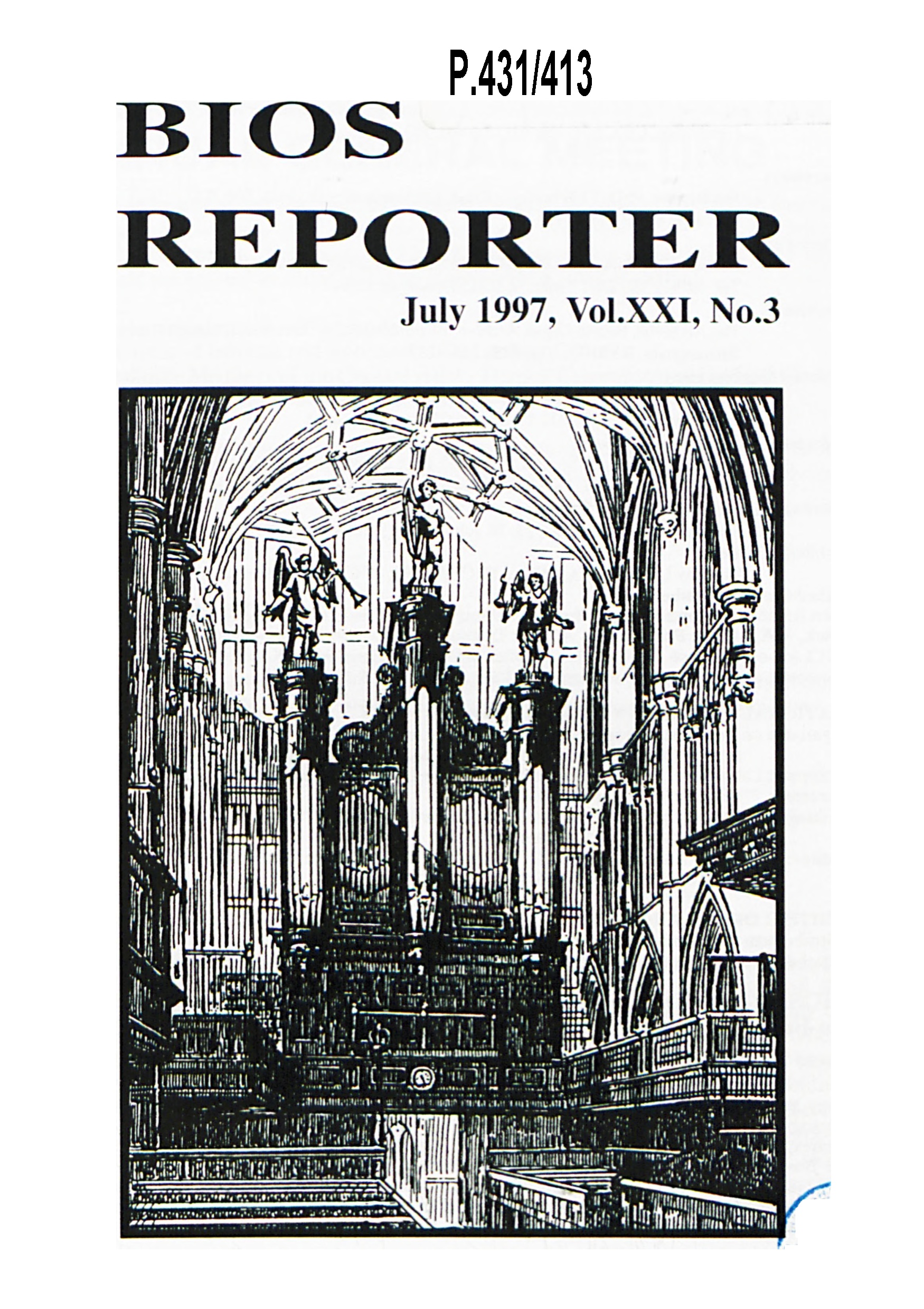 BIOS Reporter – Volume 21, No.3 – July 1997