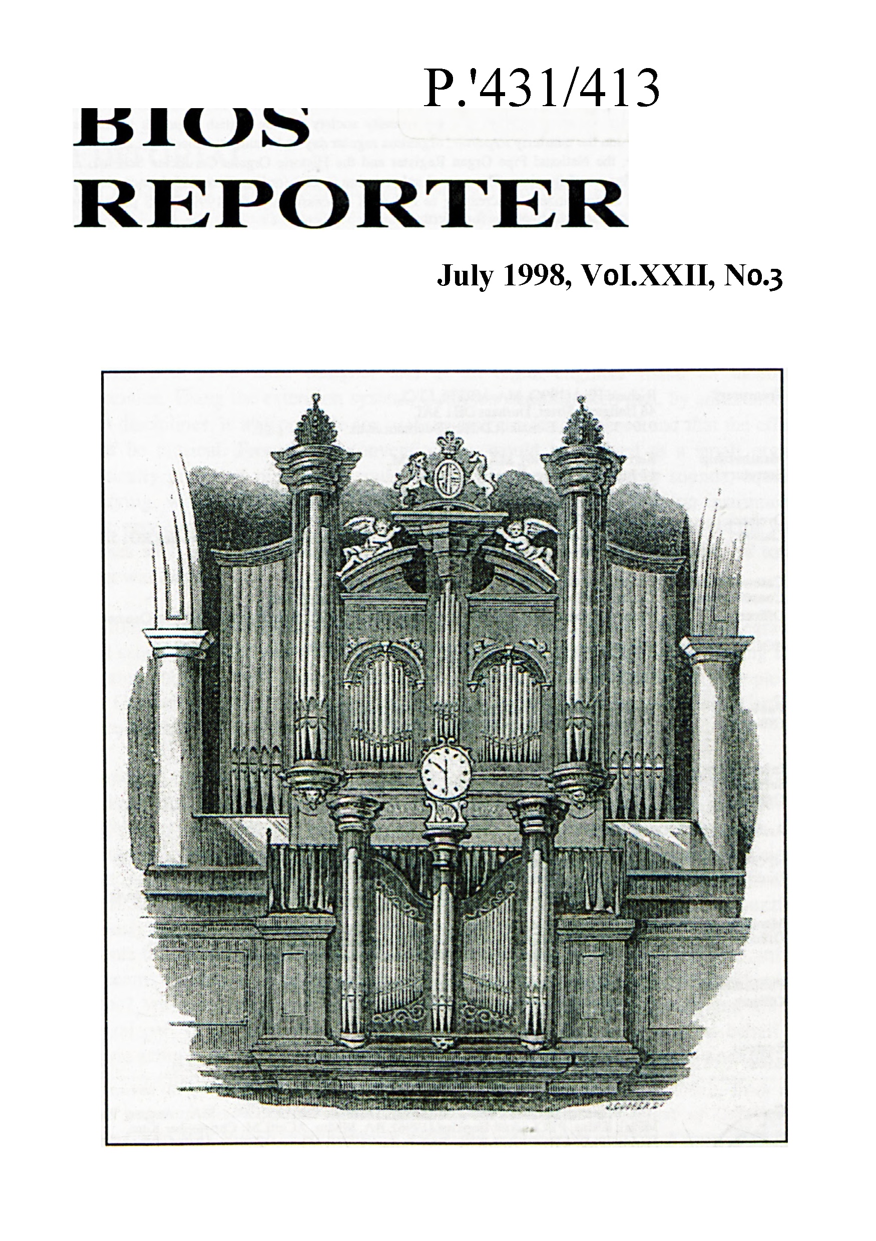 BIOS Reporter – Volume 22, No.3 – July 1998