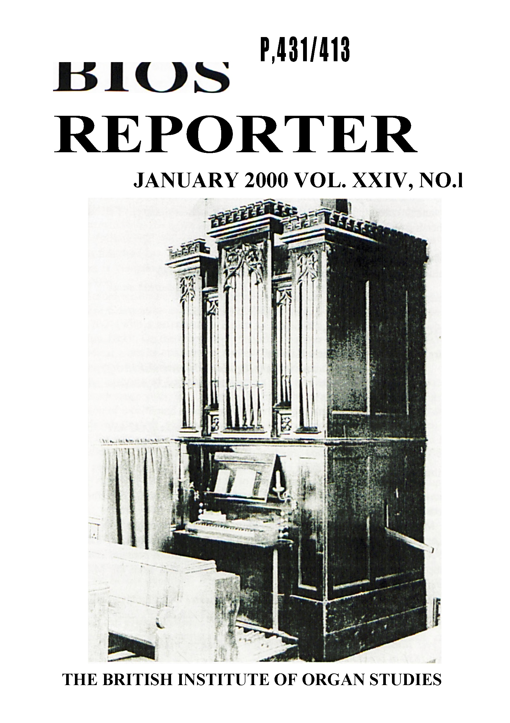 BIOS Reporter – Volume 24, No.1 – January 2000