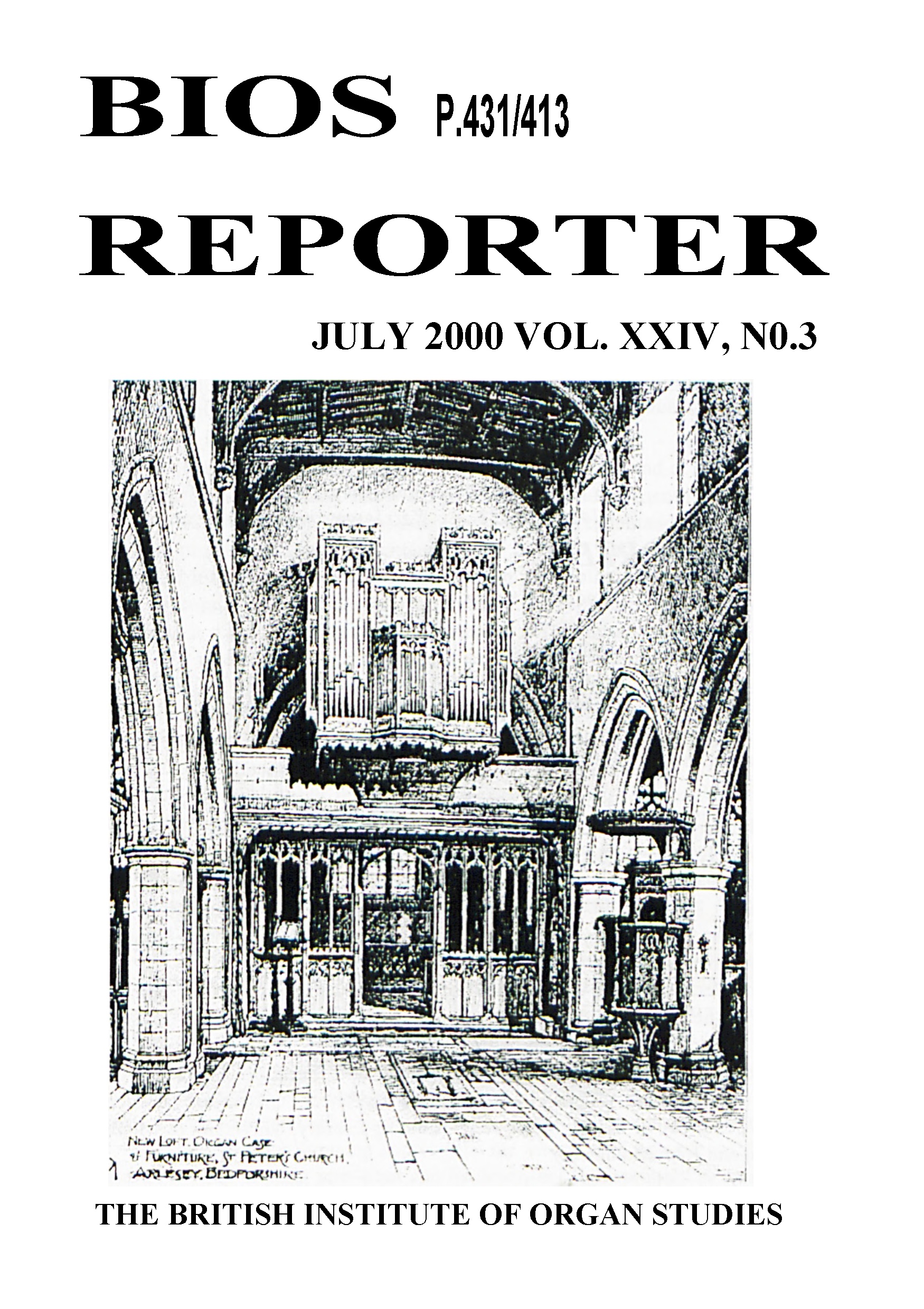 BIOS Reporter – Volume 24, No.3 – July 2000