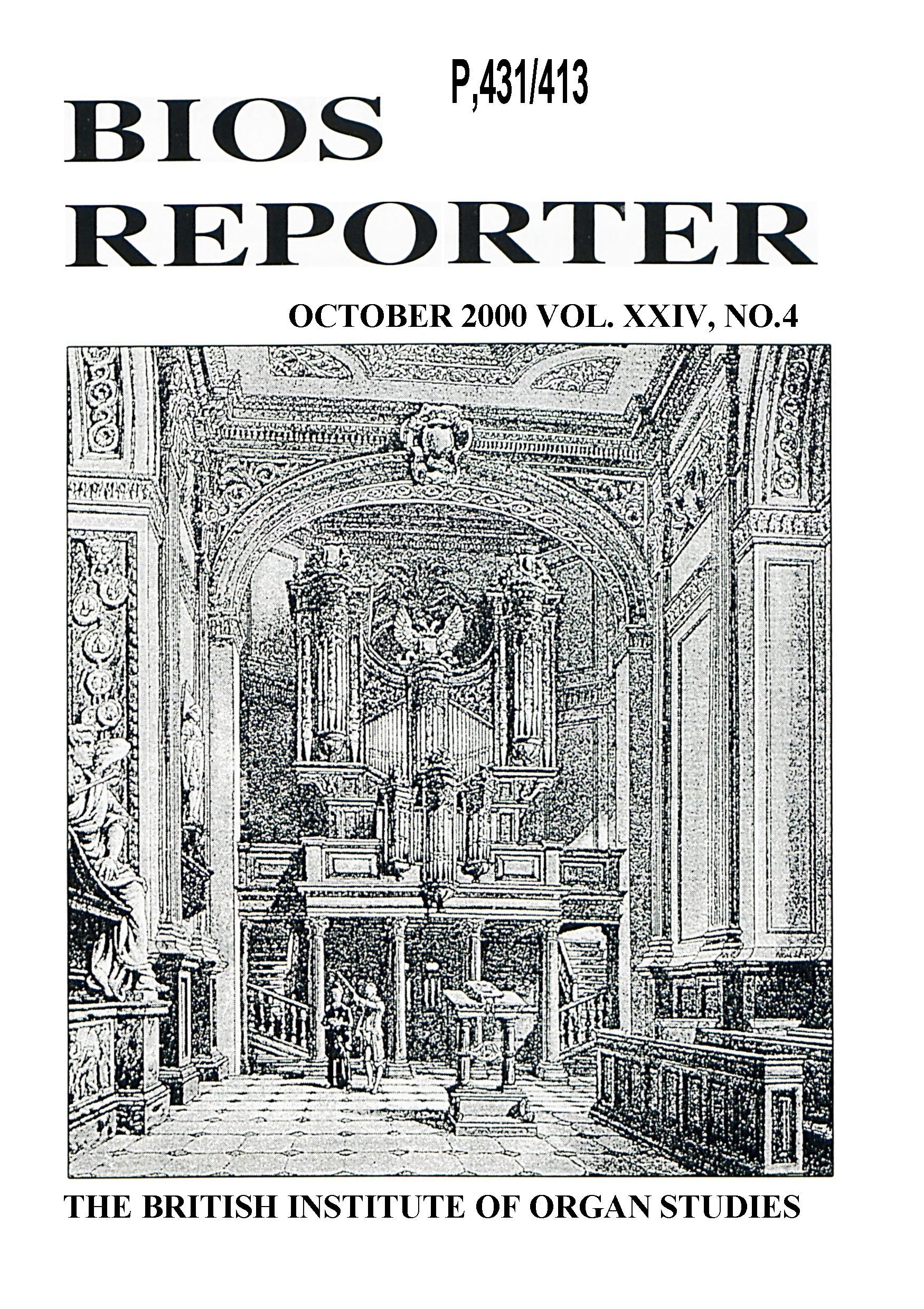 BIOS Reporter – Volume 24, No.4 – October 2000