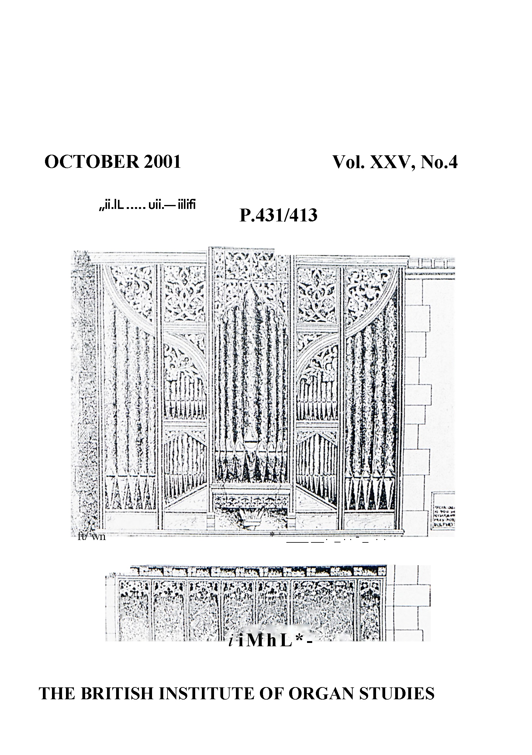 BIOS Reporter – Volume 25, No.4 – October 2001