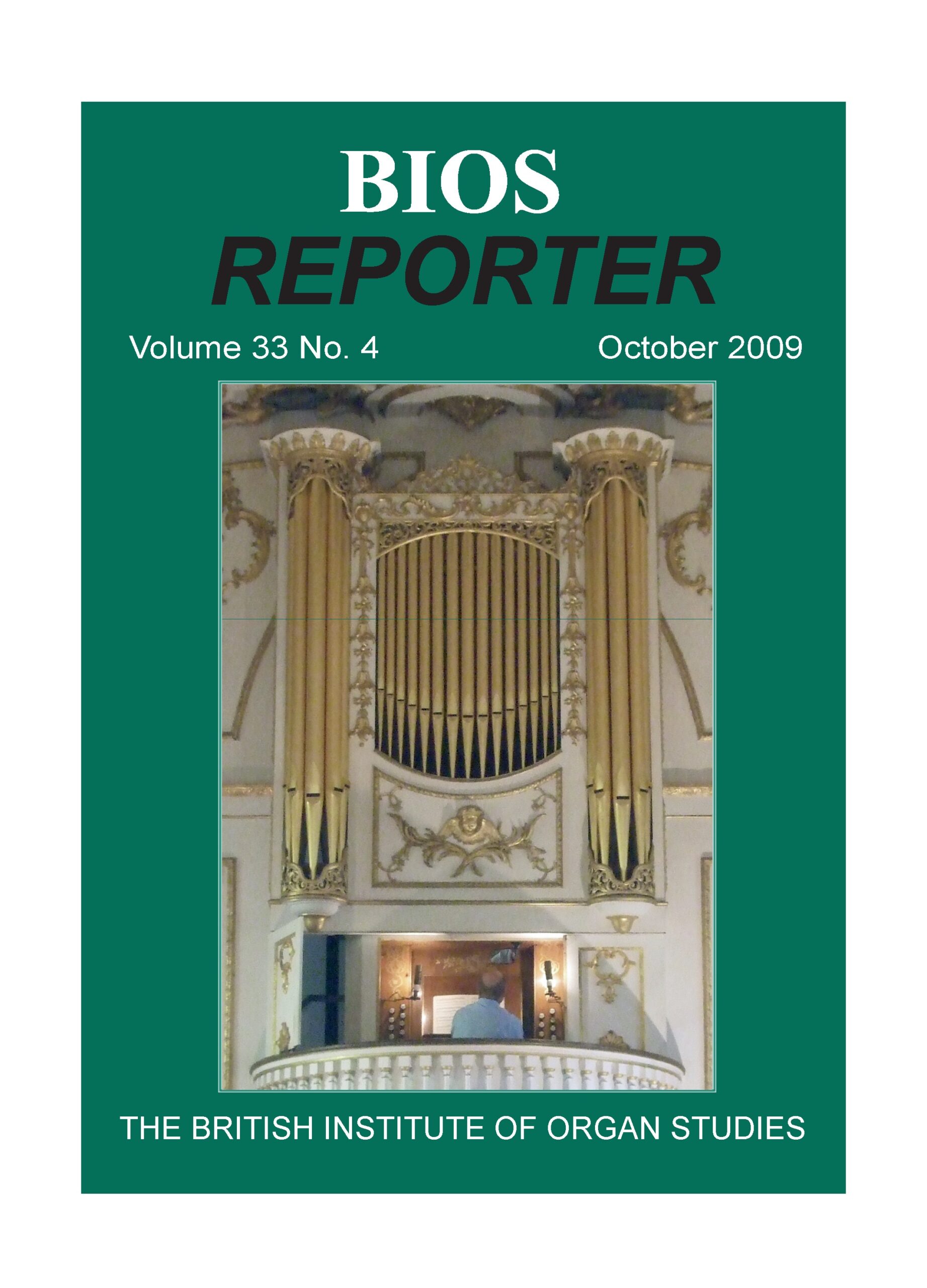 BIOS Reporter – Volume 33, No.4 – October 2009