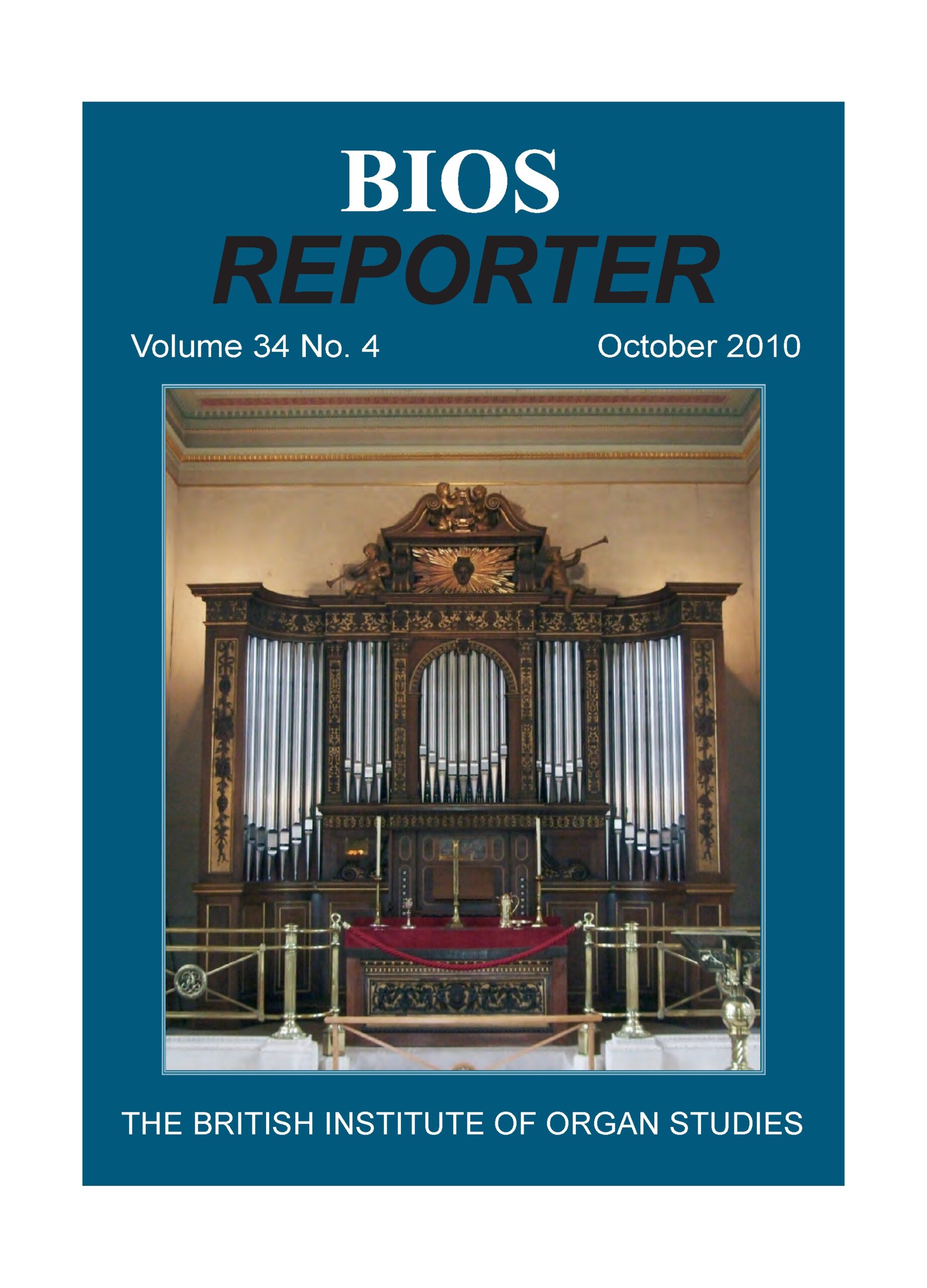 BIOS Reporter – Volume 34, No.4 – October 2010