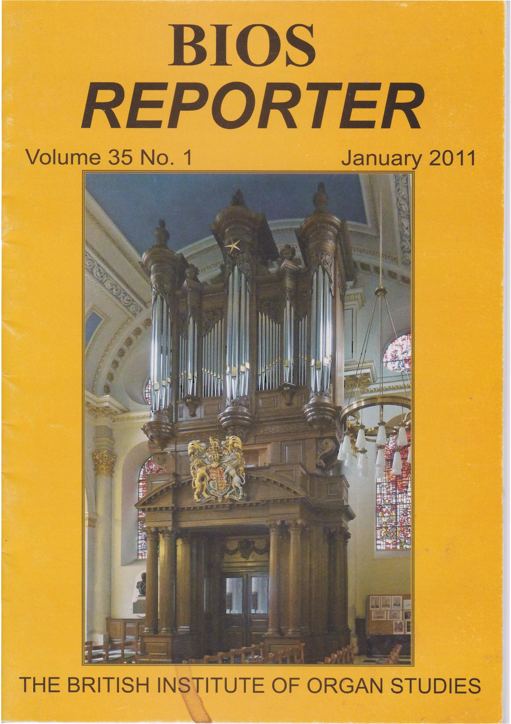 BIOS Reporter – Volume 35, No.1 – January 2011