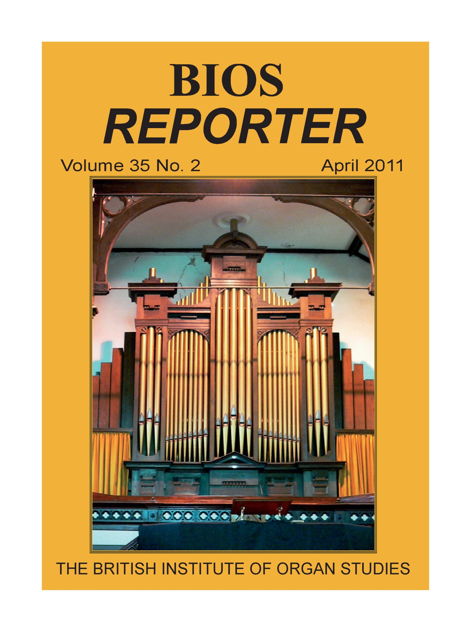 BIOS Reporter – Volume 35, No.2 – April 2011