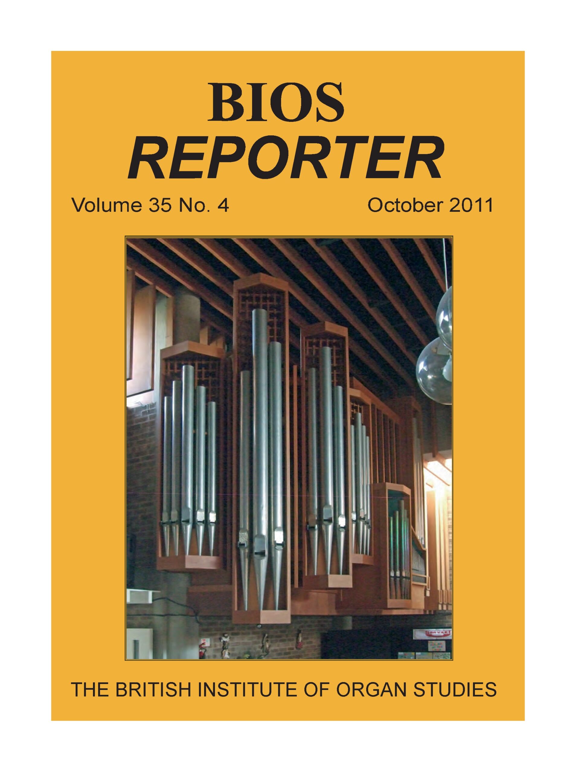 BIOS Reporter – Volume 35, No.4 – October 2011