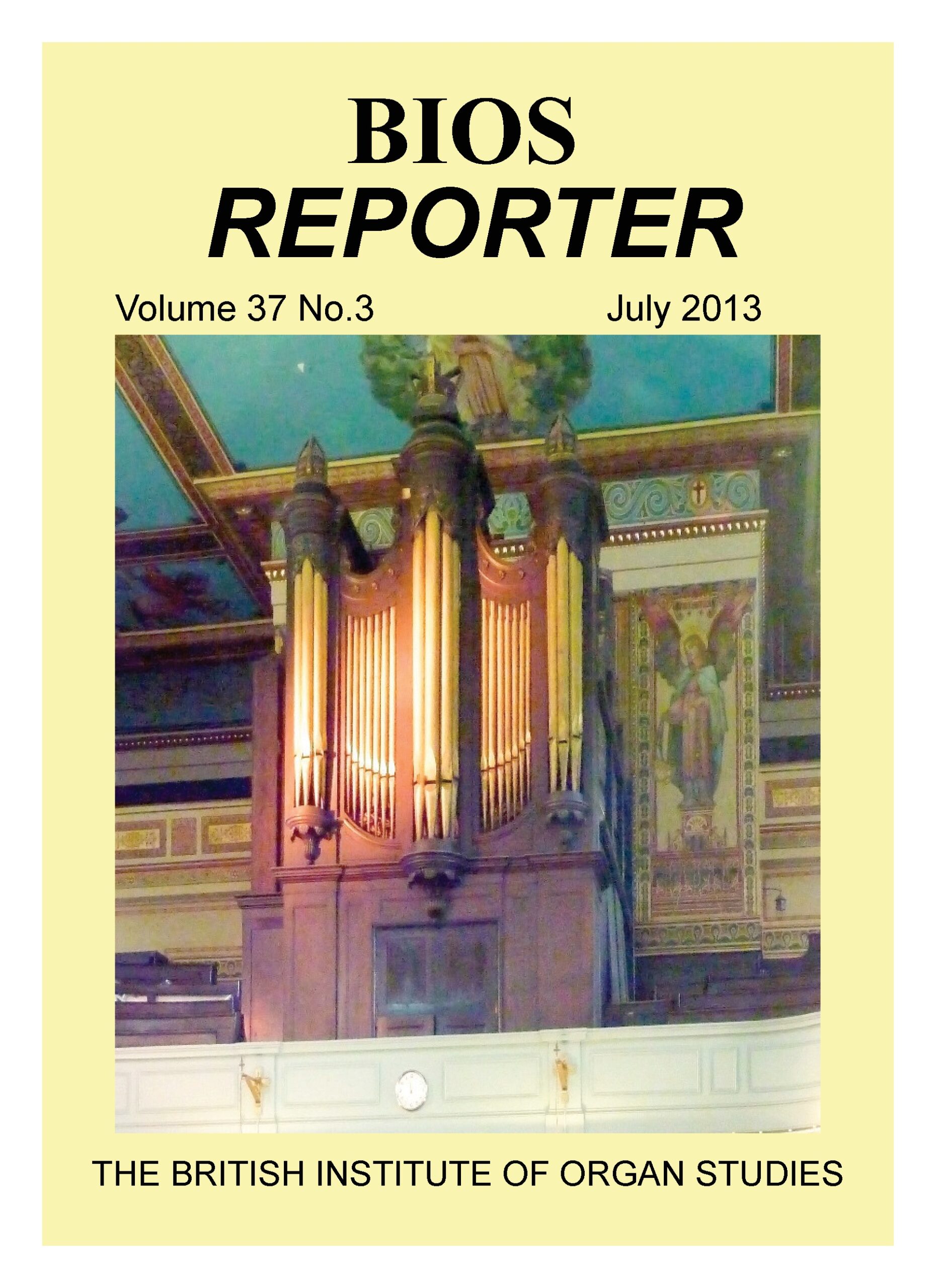 BIOS Reporter – Volume 37, No.3 – July 2013