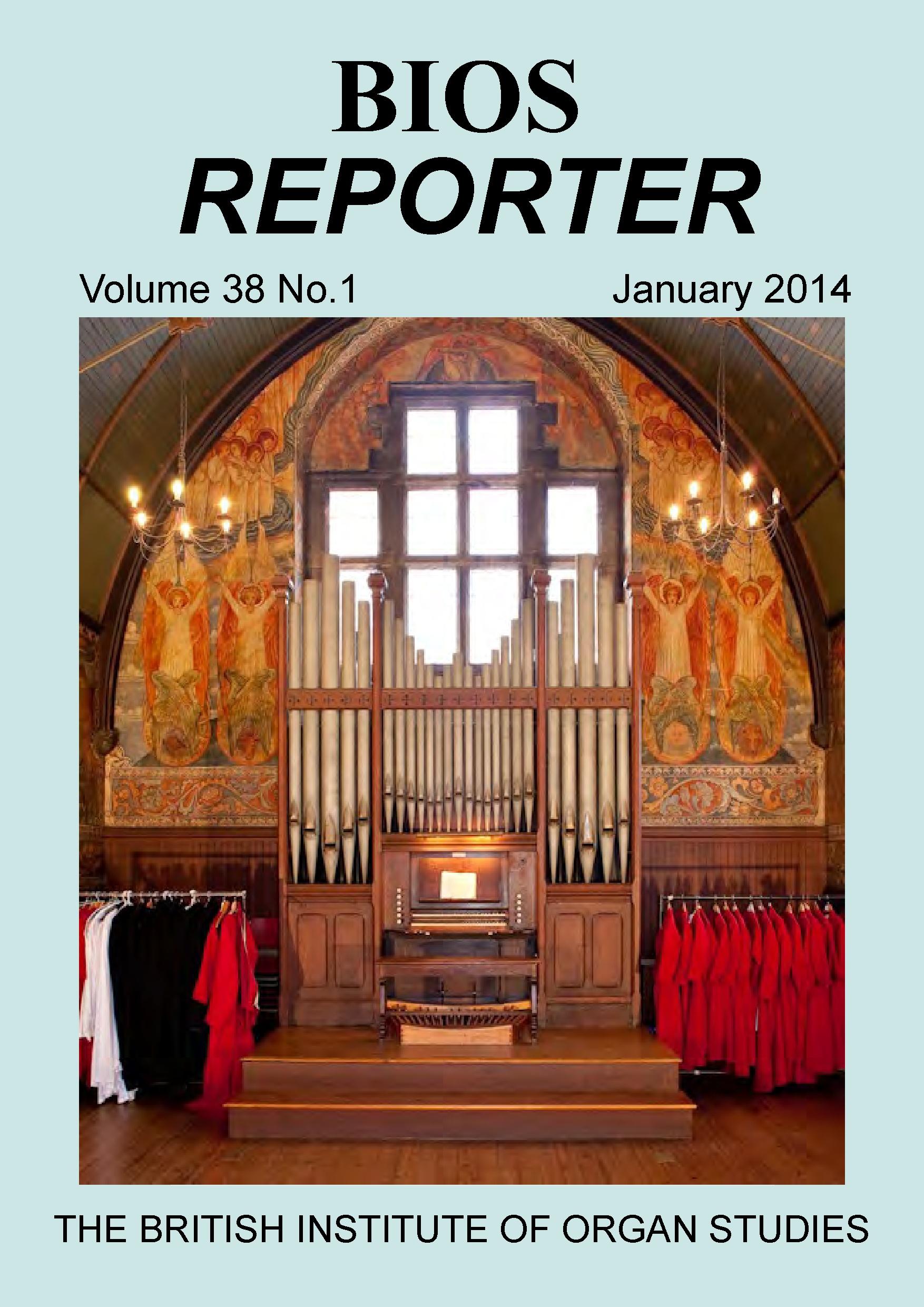 BIOS Reporter – Volume 38, No.1 – January 2014