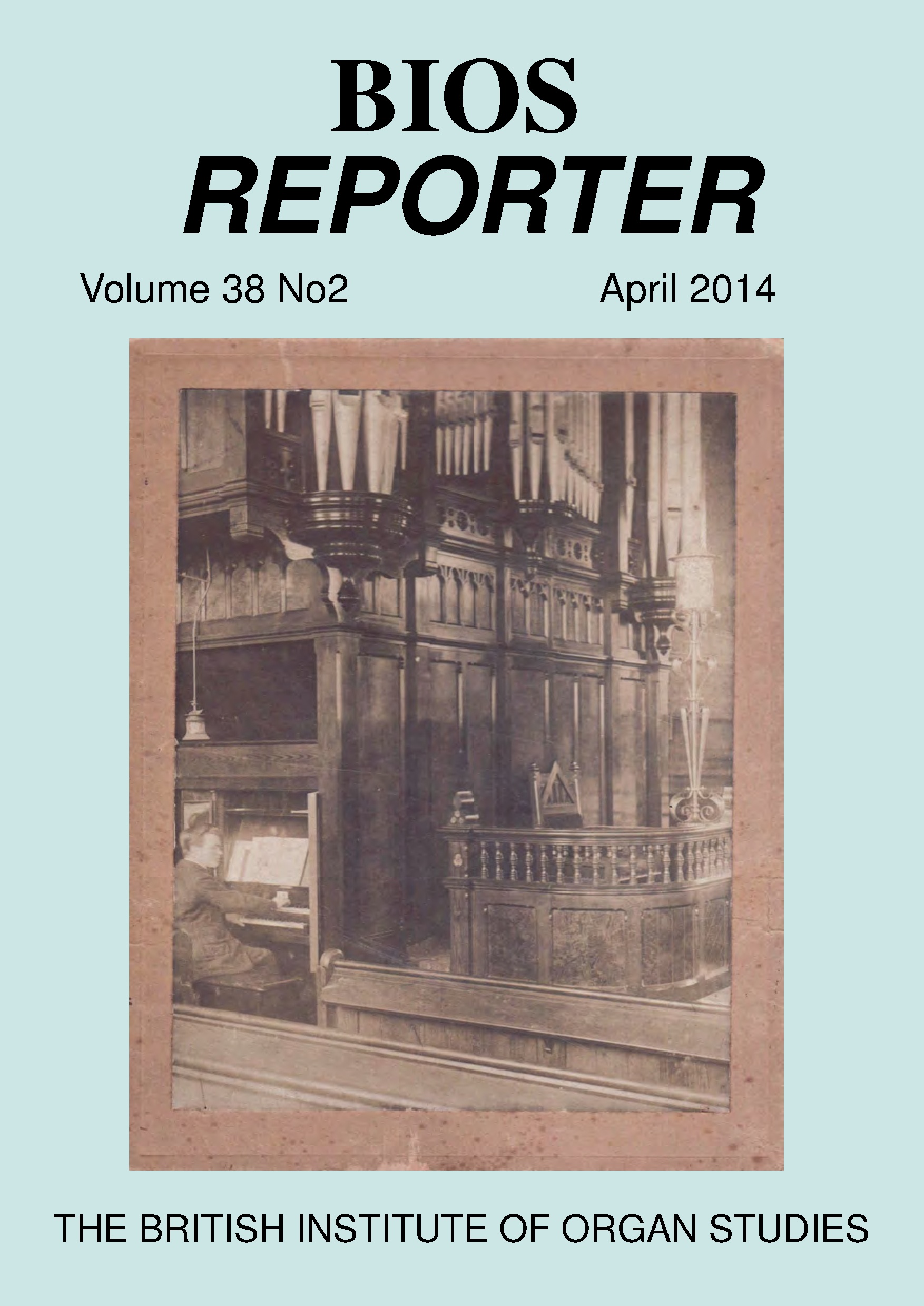 BIOS Reporter – Volume 38, No.2 – April 2014