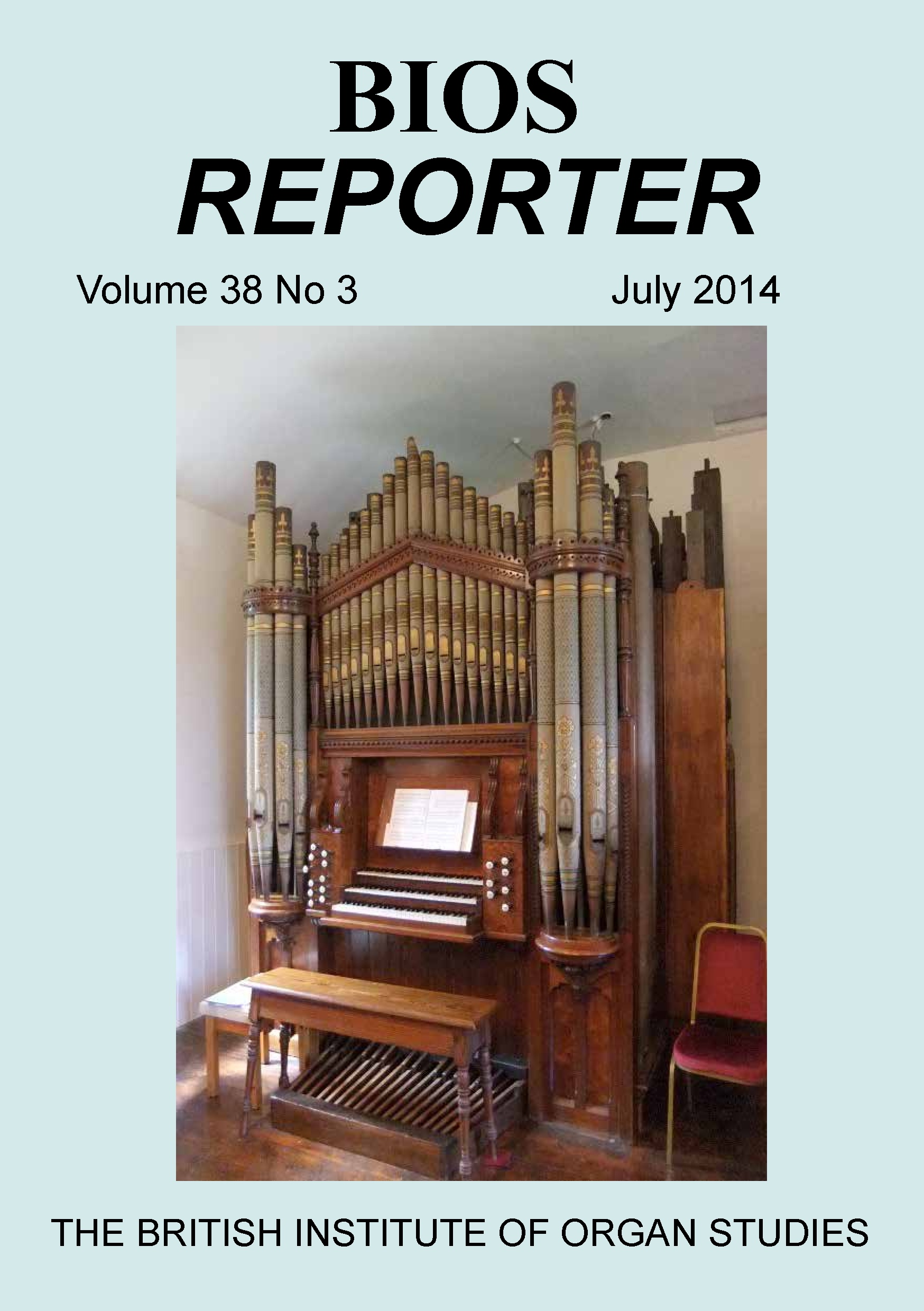 BIOS Reporter – Volume 38, No.3 – July 2014