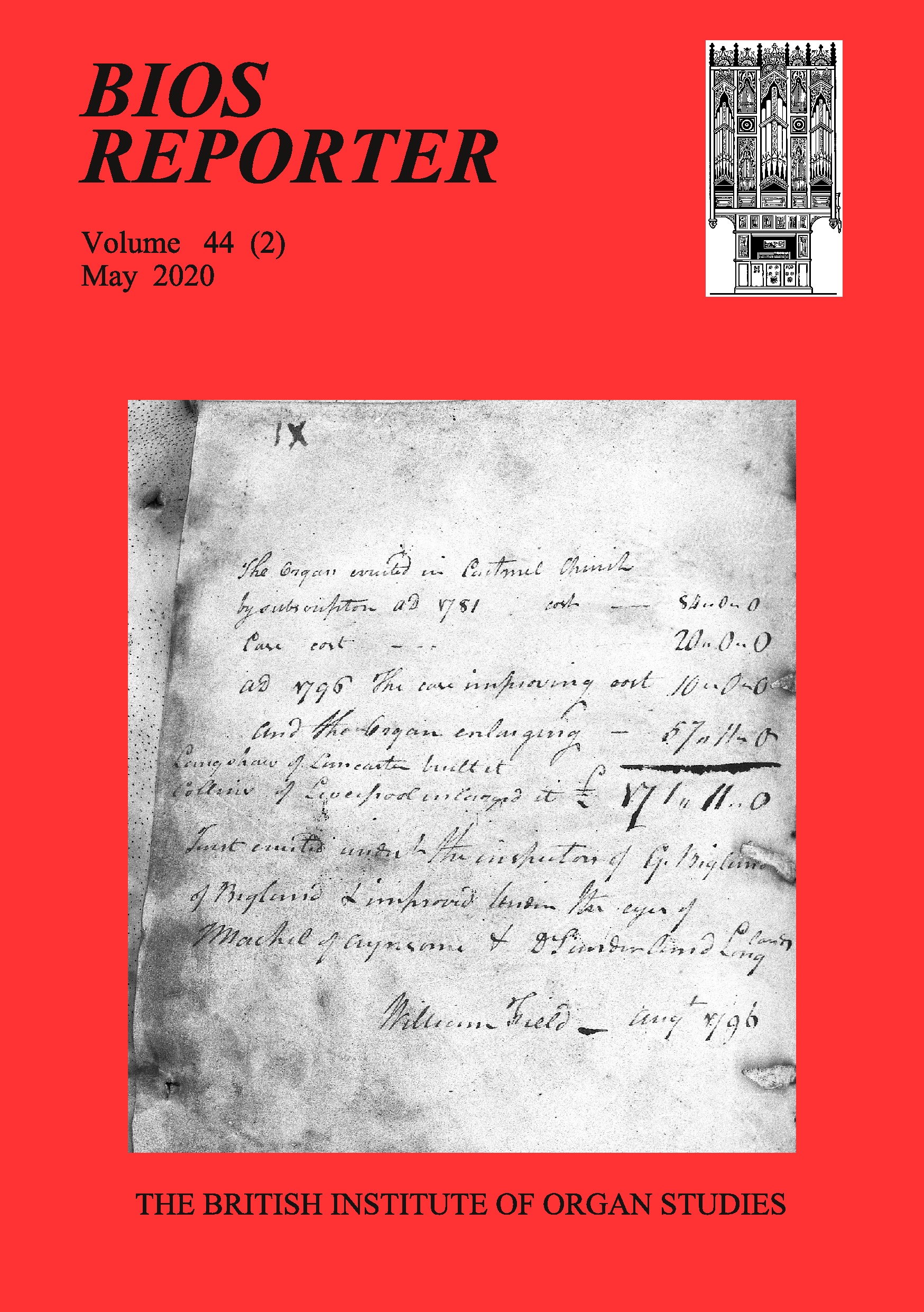 BIOS Reporter – Volume 44, No.2 – May 2020