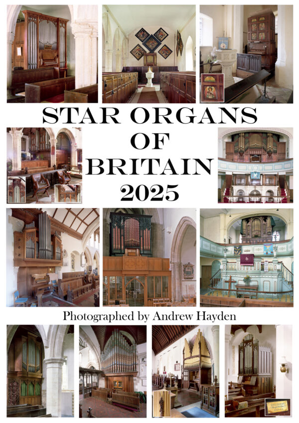 Star Organs of Britain Calendar 2025