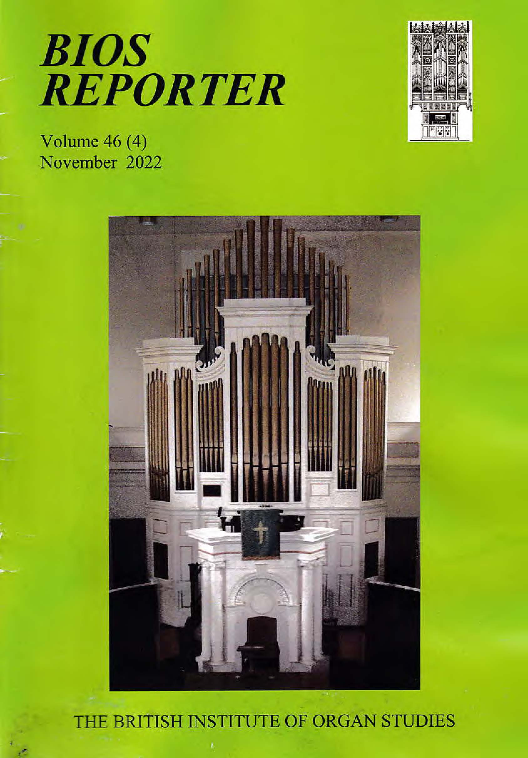 BIOS Reporter – Volume 46, No.4 – November 2022